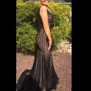 Jovani Fitted Lace Dress